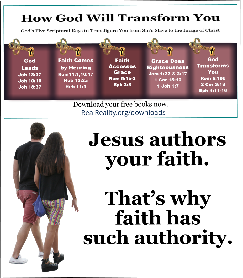 Jesus authors your faith. That’s why faith has such authority. 