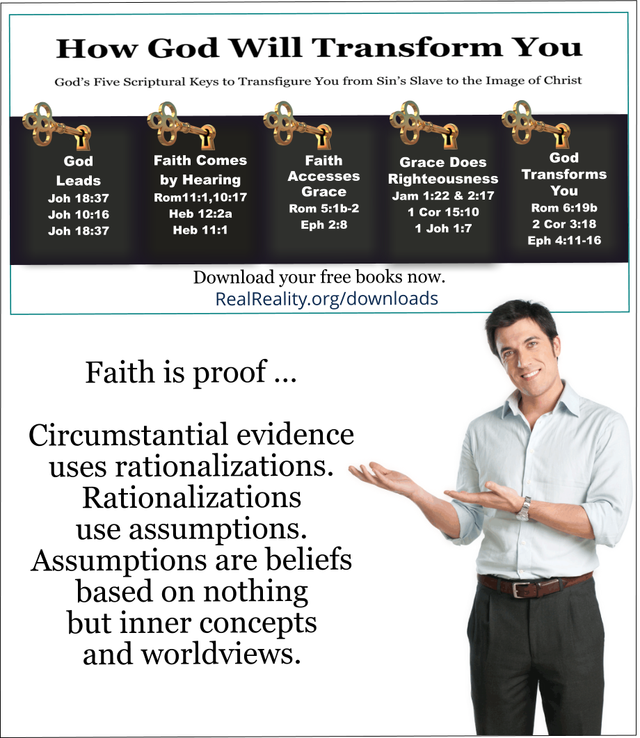 Circumstantial evidence uses rationalizations. Rationalizations use assumptions.