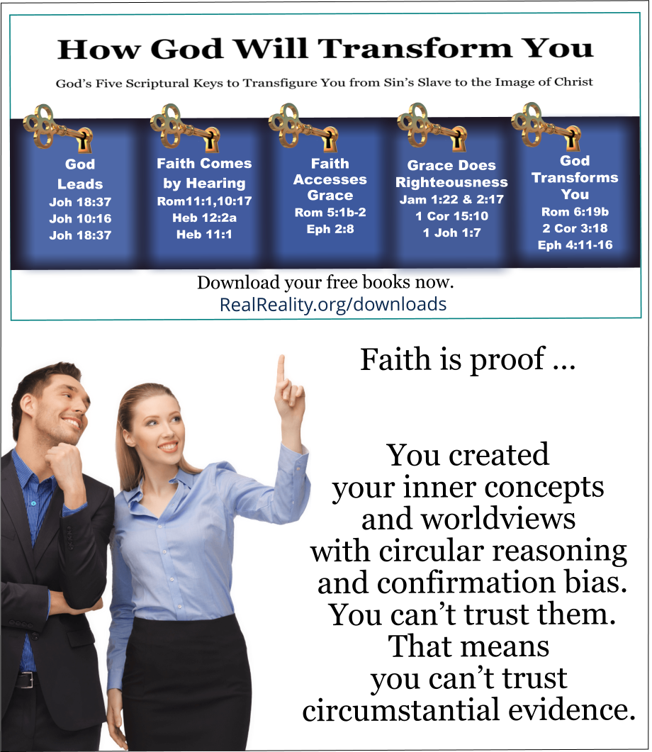 You created your inner concepts and worldviews with circular reasoning and confirmation bias