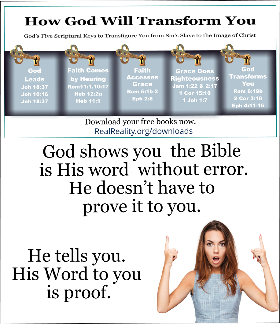 God shows you the Bible is His word without error. He doesn’t have to prove it to you. He tells you. His Word to you is proof.