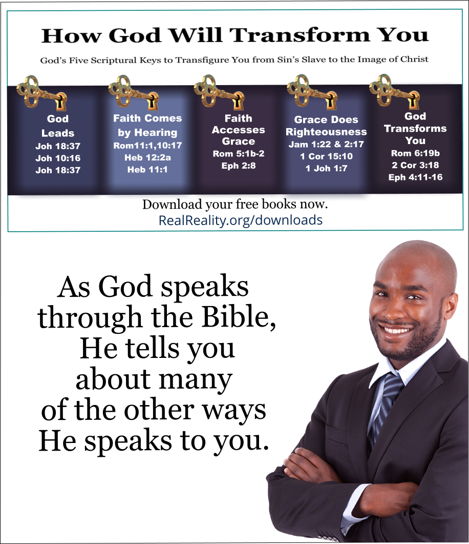 As God speaks through the Bible, He tells you about many of the other ways He speaks to you.