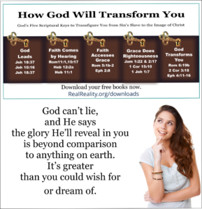 God can’t lie, and He says the glory He’ll reveal in you is beyond comparison to anything on earth.