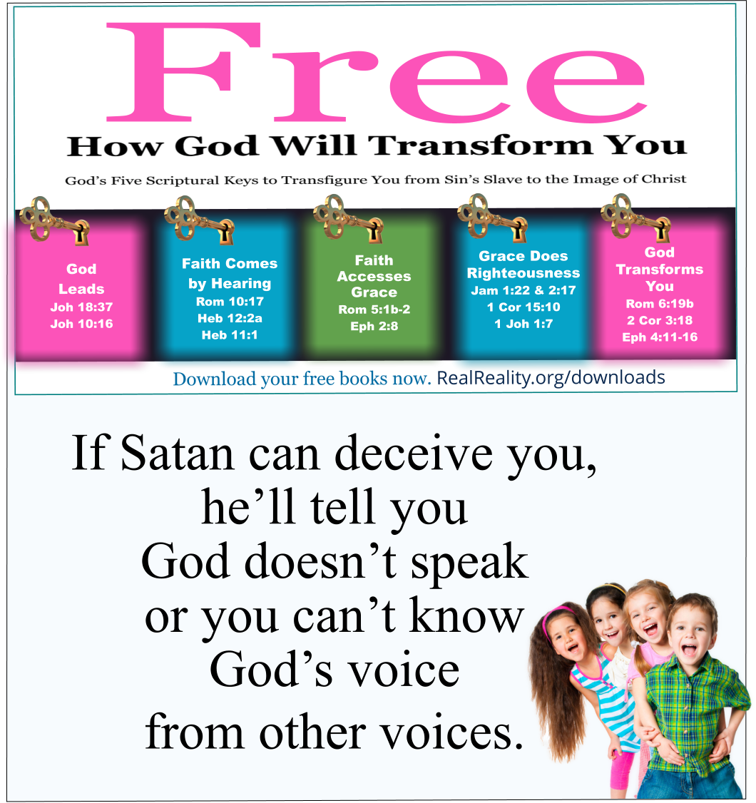 If Satan can deceive you, he’ll tell you God doesn’t speak or you can’t know God’s voice from other voices. 