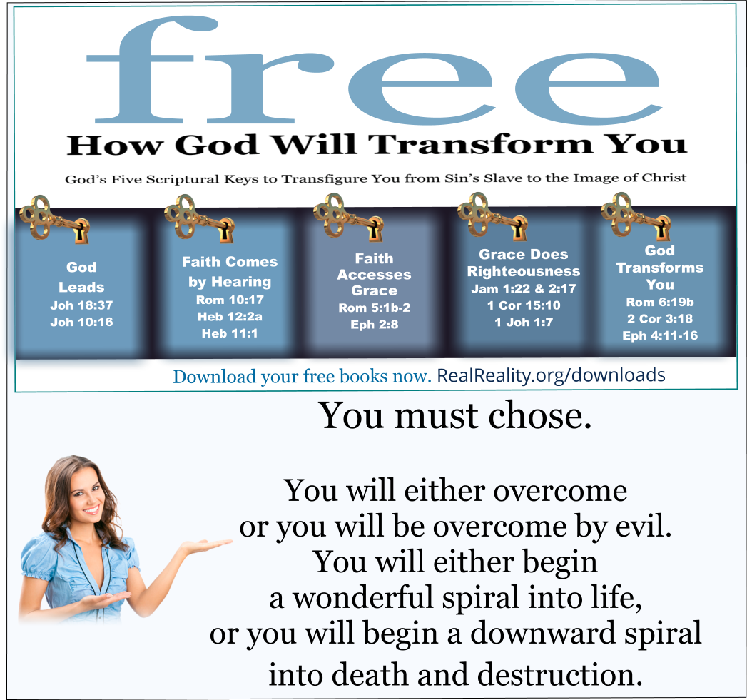 You must chose. You will either overcome or you will be overcome by evil. 